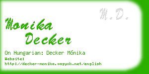 monika decker business card